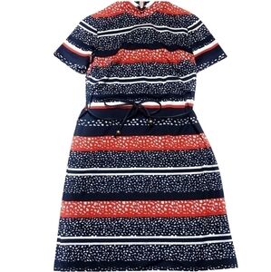Honer Square ILGWU | Vintage Red White & Blue Sheath Dress (Size 16)